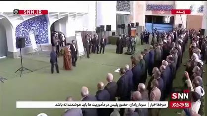 ورود رهبر انقلاب جهت اقامه نماز عید سعید فطر با حضور اقشار مختلف مردم در مصلی امام خمینی (ره)