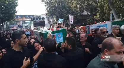 گرگانی&zwnj;ها پیکر دختر شهید ۳ ساله جنگ اخیر را تشییع کردند+فیلم