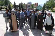 تجمع دانشجویان دانشگاه آیت الله بروجردی در حمایت از جبهه مقاومت