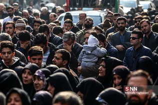 مراسم تشییع بسیجی شهید «محمد مهدی رضوان»