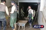 فعالیت جهادگران بسیج دانشجویی کردستان در مناطق سیل زده پلدختر و کوهدشت