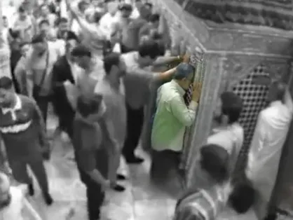 آخرین زیارت سرلشکر شهید حاجی&zwnj;زاده در حرم حضرت فاطمه معصومه علیها السلام، ساعاتی قبل از شهادتش