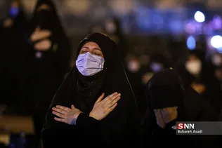 عزاداری شب دوم محرم در میدان امام حسین (ع)