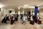 
ملبس شدن جمعی از طلاب به دست آیت الله نوری همدانی

