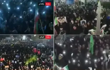 هفتمین شب متوالی اجتماعات دشمن شکن ملت ایران در شهر&zwnj;های رشت، کرج، کرمان، زاهدان