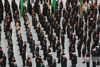 تجدید عهد خادمیاران رضوی با امام زمان (عج) در مسجد مقدس جمکران