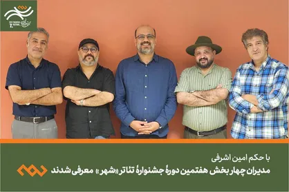 مدیران چهار بخش هفتمین دوره جشنواره تئاتر &laquo;شهر&raquo; معرفی شدند