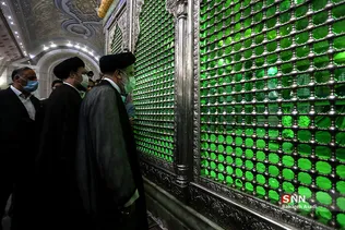 تجدید میثاق ابراهیم رئیسی با امام خمینی (ره) و شهدا