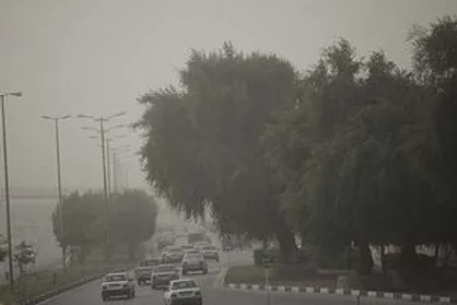 خیزش گرد و خاک و افزایش موقتی غلظت ذرات معلق