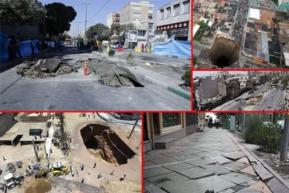 فرسودگی شبکه فاضلاب اصفهان عامل نشست&zwnj;های متعدد زمین در شهر