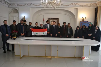 دیدار دانشجویان با سفیر سوریه