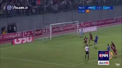 گل اول نساجی به استقلال توسط یامگا