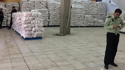 کشف ۱۳۰ تن برنج نامرغوب و تقلبی در شهر آفتاب