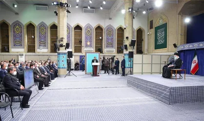 کارآفرینان، تولیدکنندگان و دانش&zwnj;بنیان&zwnj;ها با رهبر انقلاب دیدار کردند