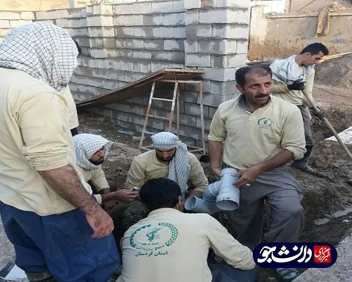 فعالیت جهادگران کردستانی در منطقه سیل زده پلدختر