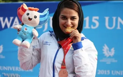 نجمه خدمتی، پرچمدار کاروان ایران در یونیورسیاد شد