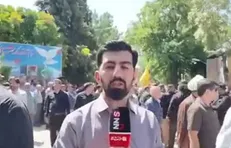 پیکر مطهر سردار شهید غلامحسین غیب‌پرور در گلزار شهدای شیراز آرام گرفت