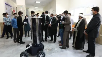 طراحی و ساخت ربات ضدعفونی کننده uv از سوی پژوهشگران دانشگاه جیرفت