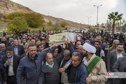 تشییع و خاکسپاری پیکر پاک شهید گمنام در شیراز