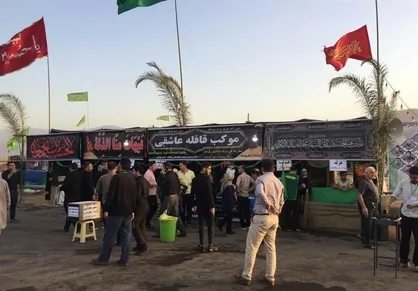 برپایی و فعالیت ۹۲ موکب مردمی خوزستان در مسیرهای منتهی به نجف و کربلا