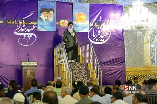 نماز عید قربان در حرم مطهر رضوی 