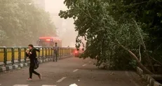 طوفان با سرعت ۸۰ کیلومتر تهران را در نوردید