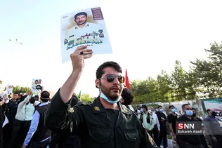 مراسم تشییع پیکر شهید حامد ضابط
