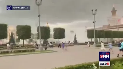 طوفان شدید در پایتخت روسیه