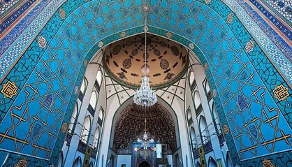 غبارروبی مسجد گوهرشاد حرم مطهر رضوی