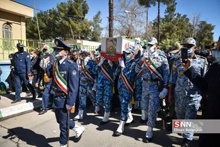 تشییع پیکر خلبان شهید «صادق فلاحی» در شیراز