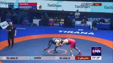فیلم خلاصه رقابت کامران قاسم پور با دیوید تیلور از آمریکا