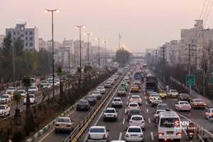 ترافیک سنگین در آزادراه کرج - تهران