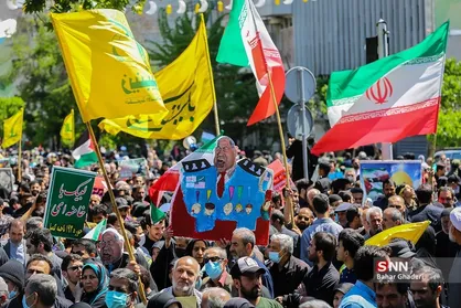 حضور بی سابقه مردم تهران در راهپیمایی روز جهانی قدس با شعار &laquo;علی العهد یا قدس&raquo; + فیلم و عکس