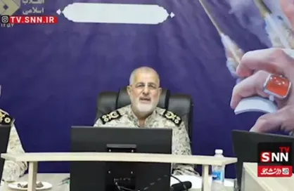 لحظه اعلام رمز عملیات بشارت فتح توسط سرلشکر پاکپور/ پاسخی کوبنده به آمریکا با ذکر یا اباعبدالله الحسین علیه السلام+فیلم