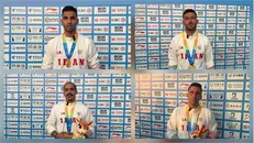 ملی پوشان کبدی طلای خود را تقدیم شهدای ناو دنا و مردم کردند