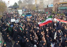 مراسم تشییع پیکر مطهر ۵ شهید نیشابوری حملات آمریکایی صهیونی