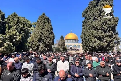 برگزاری باشکوه نماز جمعه مسجدالاقصی با وجود محدودیت&zwnj;های اشغالگران
