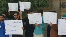 دانشجویان انقلابی شیراز مقابل دفتر نمایندگان این شهرستان تجمع کردند + تصاویر