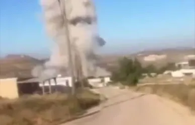 نمایی دیگر از محل اصابت موشک ایرانی در سرزمین‌های اشغالی