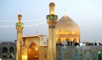حرم علوی در حلقه دریای بی&zwnj;کران عاشقان اربعین + فیلم