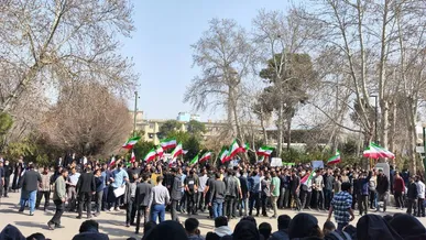 روایتی از تجمع امروز دانشگاه تهران