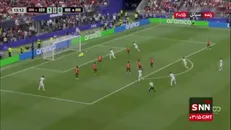گل اول ایران به مصر توسط رضاییان/ ایران ۱ - ۱ مصر