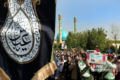 مراسم تشییع پیکر شهید پرویز قرایی در سازمان صدا وسیما