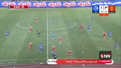 گل چهارم پرسپولیس به استقلال خوزستان توسط شهر آبادی دقیقه 3+90 / پرسپولیس 4 - 1 استقلال خوزستان