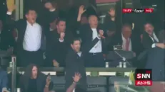 شادی جالب ستاره های سابق تیم ملی اسپانیا پس از گل فران تورس / اسپانیا 1 - 0 آرژانتین