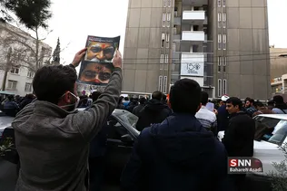 تجمع دانشجویان و طلاب در مقابل سفارت هندوستان