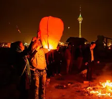 دردسر بالن آرزو‌ها در چهارشنبه سوری