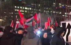 تظاهرات حمایت از فلسطین در کانادا همزمان با سال نوی میلادی