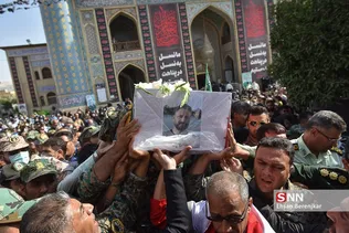 تشییع پیکر مطهر شهید «رضا زارع‌ مویدی» شهید مدافع امنیت در شیراز