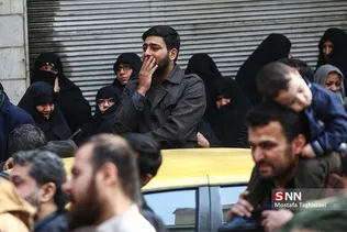 مراسم تشییع بسیجی شهید «محمد مهدی رضوان»
